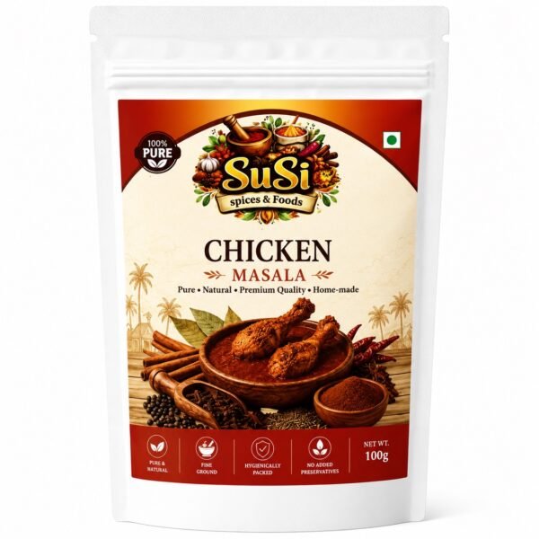 chicken masala 100gms frontside
